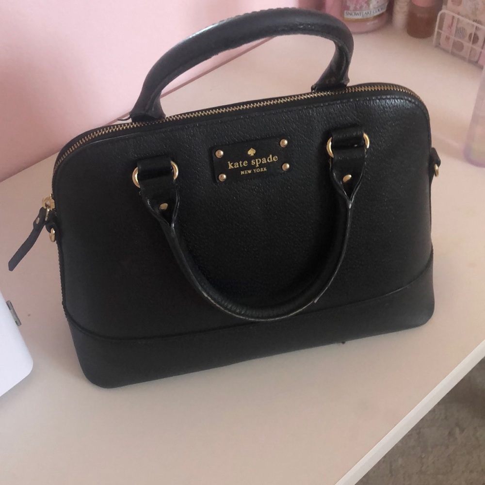 black kate spade bag